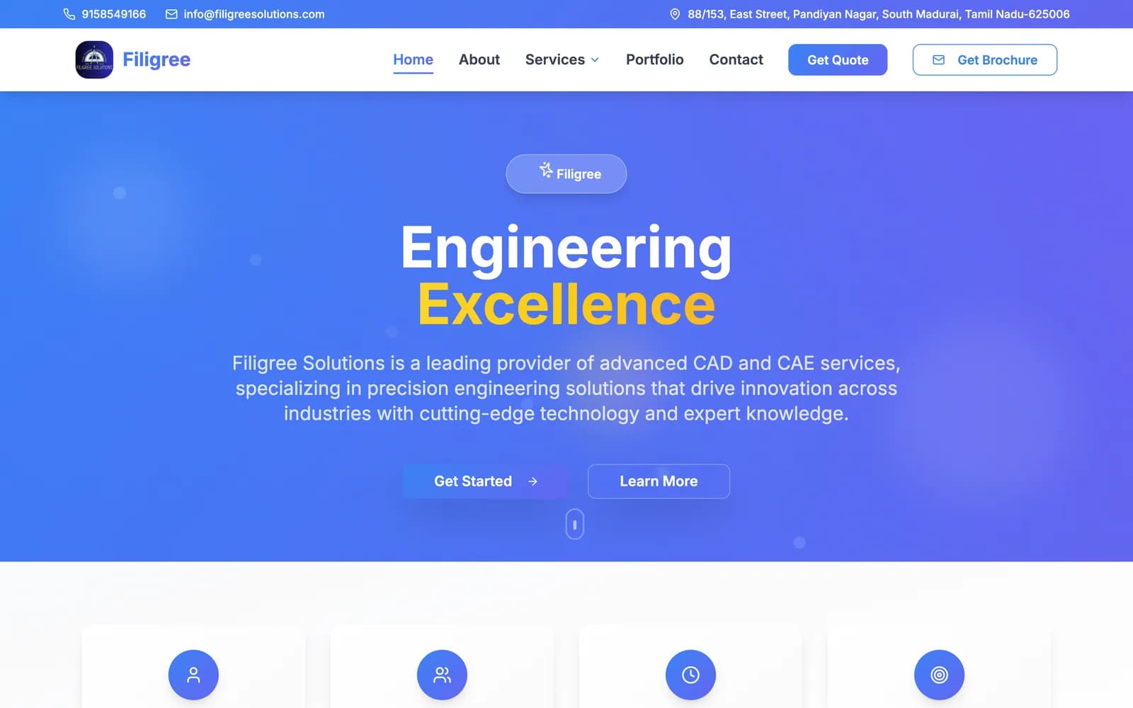 Filigree Solutions website