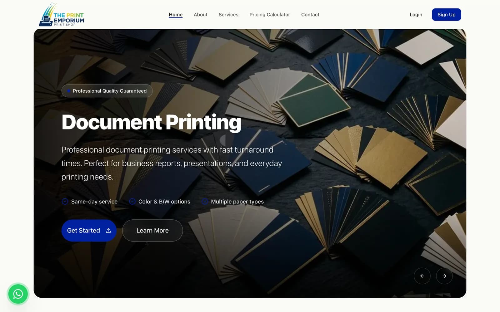 The Print Emporium: Custom printing: business cards, flyers, banners