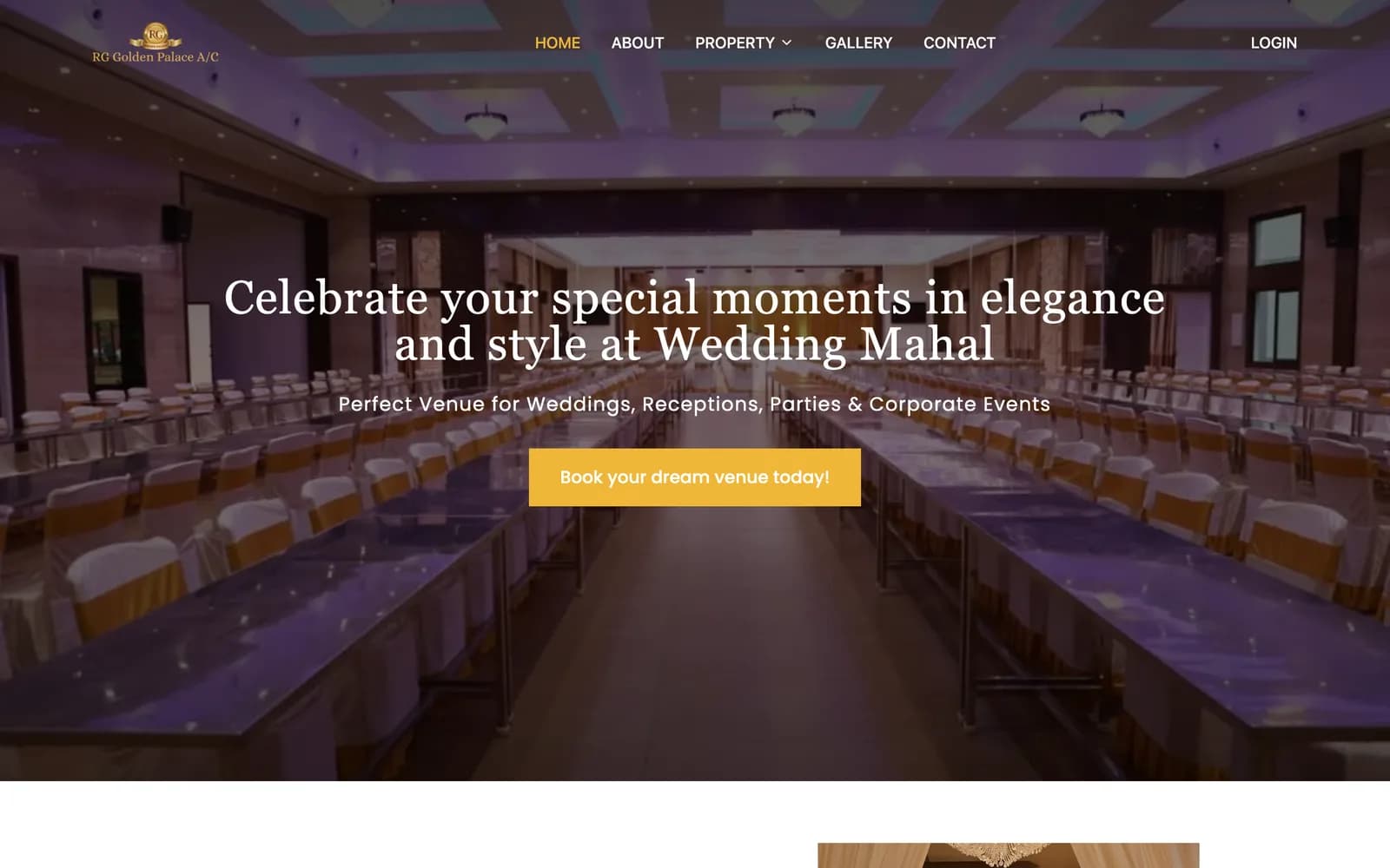 RG Golden Palace website