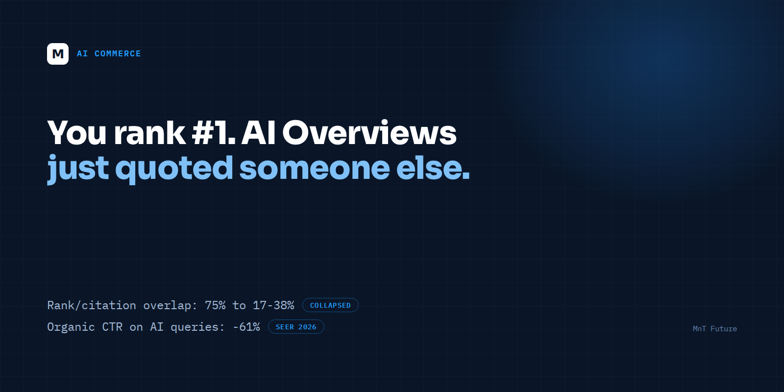 AI Overview Citations: Why Ranking #1 Isn't Enough