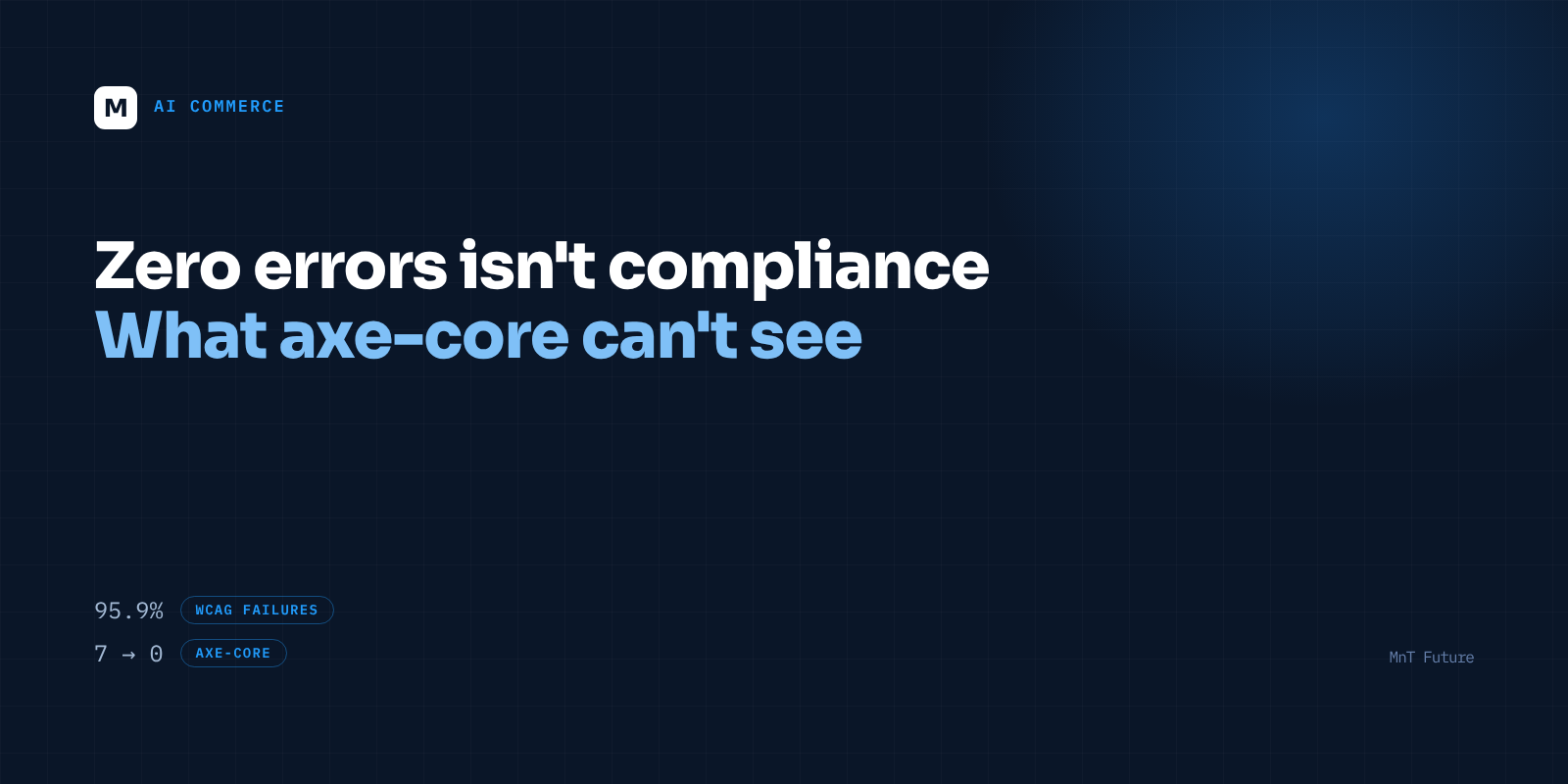Zero axe-core Errors Isn't Compliance. Here's the Gap