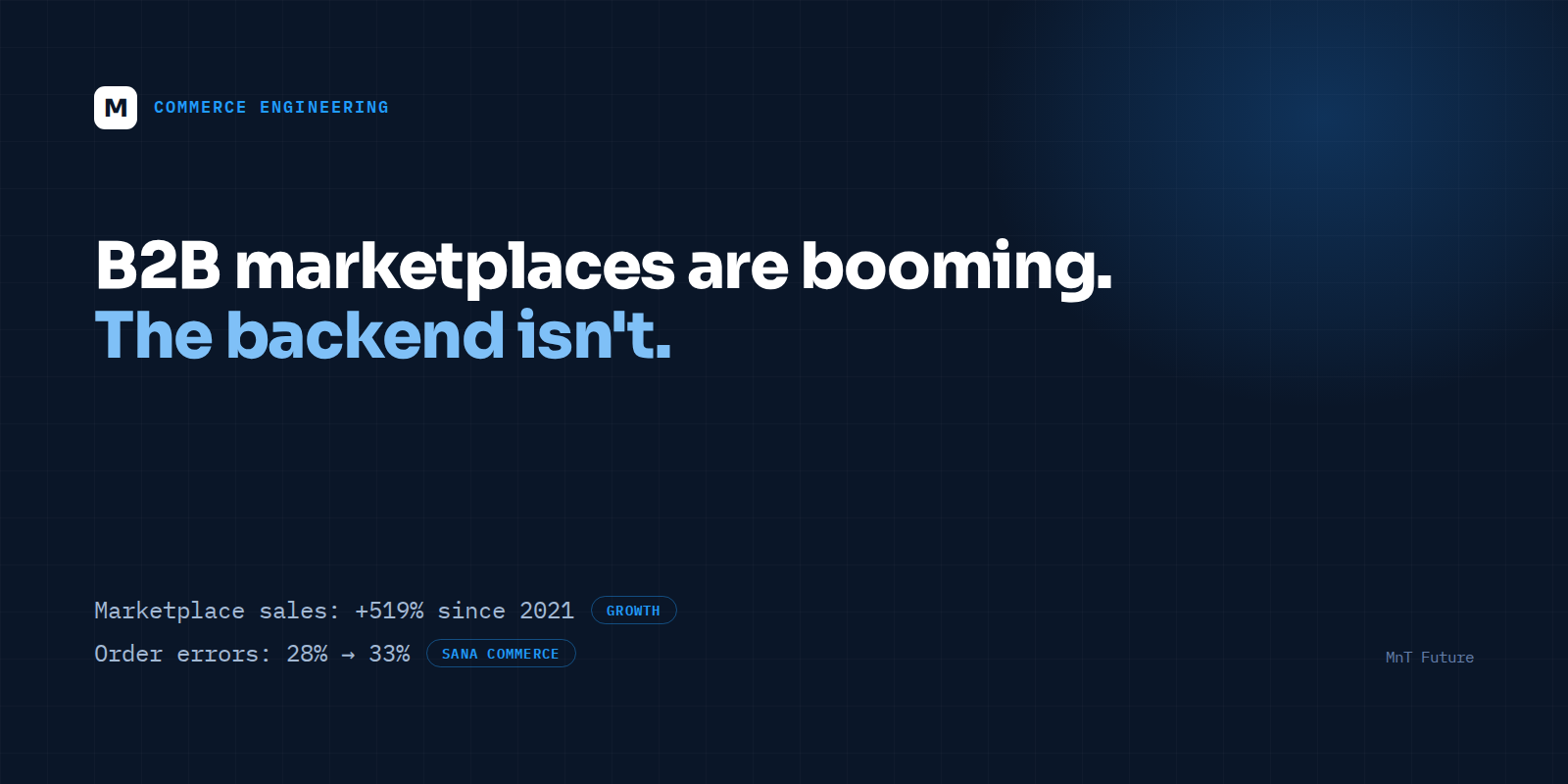 B2B Marketplaces Are Booming. The Backend Isn't.