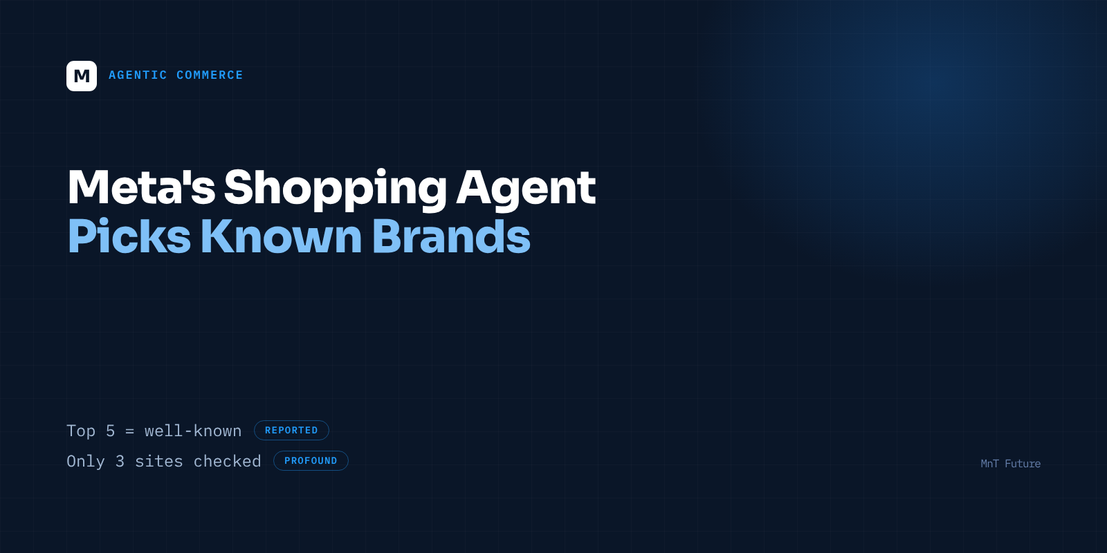 Meta's AI Shopping Agent Favors Known Brands